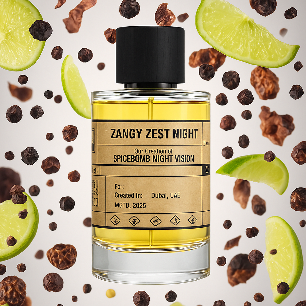 ZANGY ZEST NIGHT - similar scent notes Spicebomb Night Vision - Dubai Parfem Shop EU | MSTV j.d.o.o.