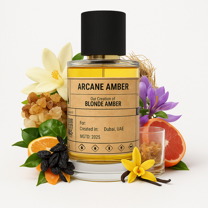 ARCANE AMBER - similar scent notes Blonde Amber by Clive Christian - Dubai Parfem Shop EU | MSTV j.d.o.o.