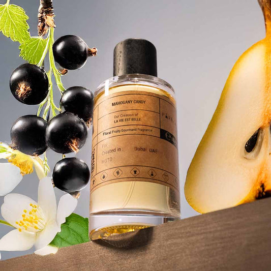 MAHOGANY CANDY - similar scent notes La vie est Belle