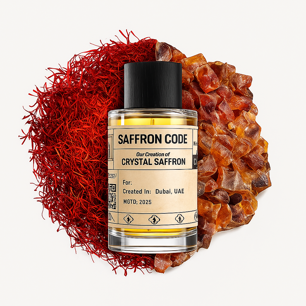 SAFFRON CODE - similar scent notes Crystal Saffron Extrait 2025 by Matiere