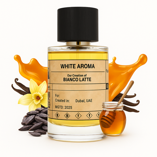 WHITE AROMA - similar scent notes Bianco Latte - Dubai Parfem Shop EU | MSTV j.d.o.o.