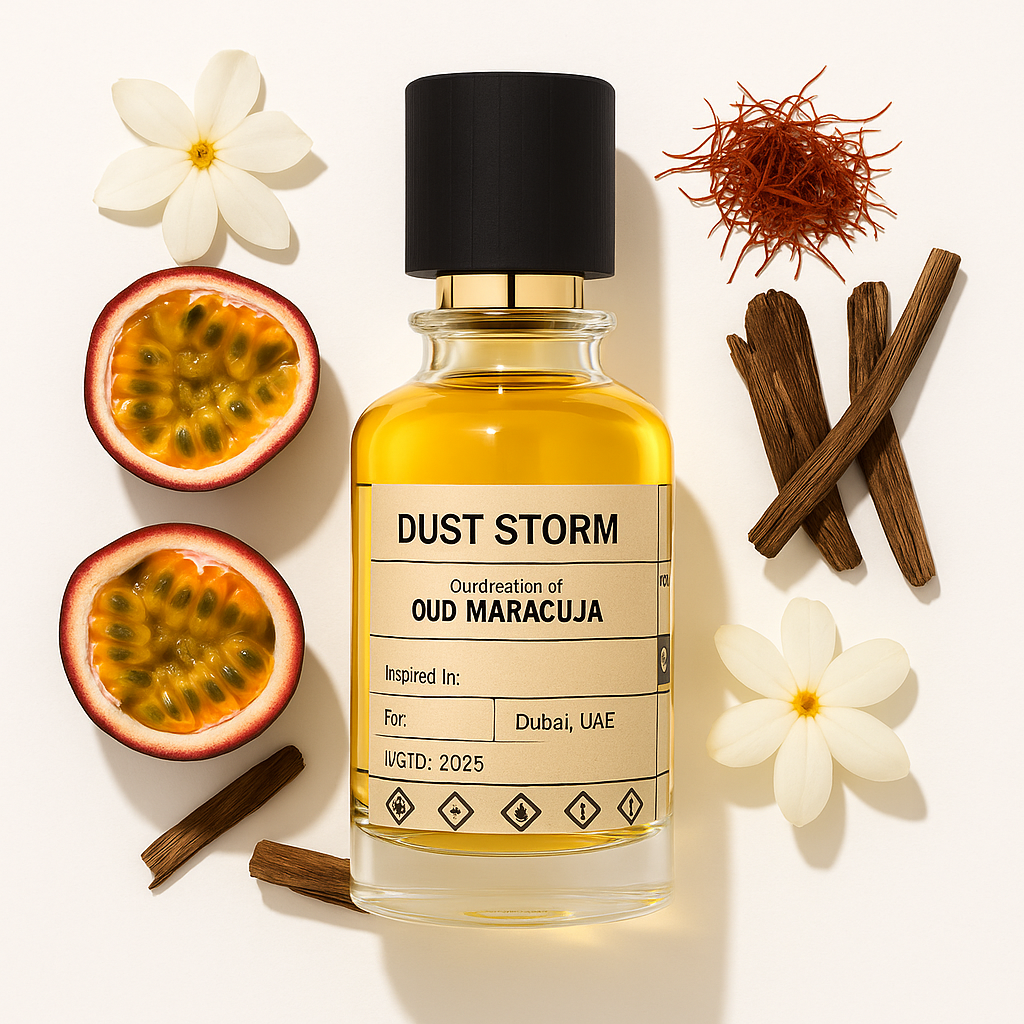 DUST STORM - similar scent notes Oud Maracuja Crivelli - Dubai Parfem Shop EU | MSTV j.d.o.o.