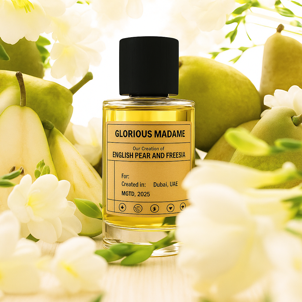 GLORIOUS MADAME - similar scent notes Jo Malone English Pear and Freesia - Dubai Parfem Shop EU | MSTV j.d.o.o.