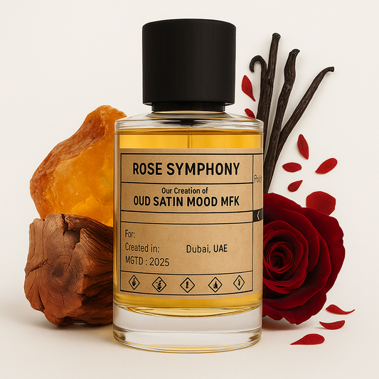 ROSE SYMPHONY - similar scent notes Oud Satin Mood MFK - Dubai Parfem Shop EU | MSTV j.d.o.o.