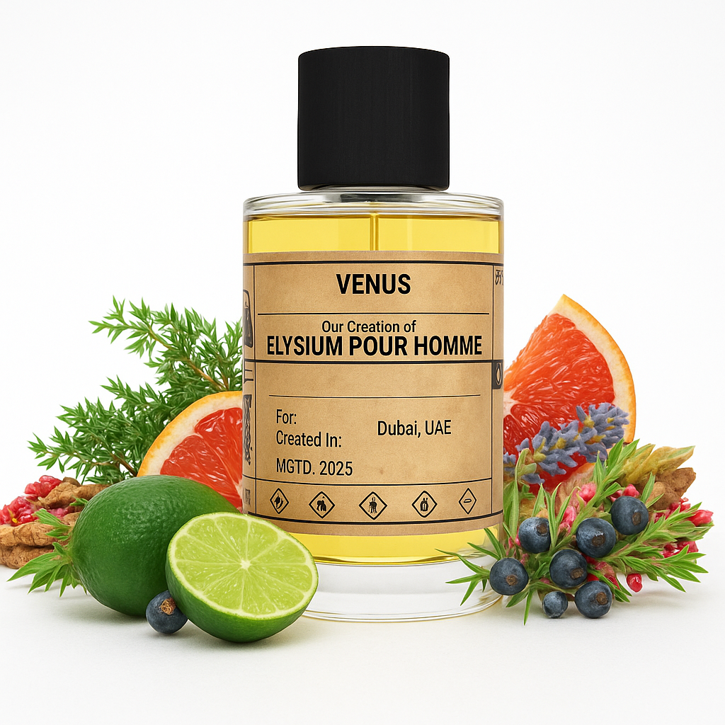 VENUS - similar scent notes Elysium Pour Homme Parfum Cologne - Dubai Parfem Shop EU | MSTV j.d.o.o.