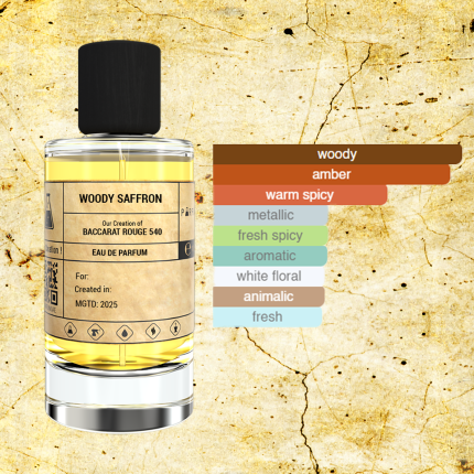 woody saffron mirisne note